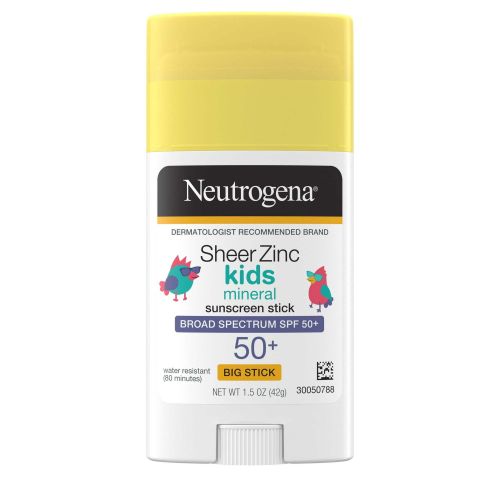 Neutrogena Sheer Zinc Kids Mineral Sunscreen Stick, SPF 50+, 1.5 oz Neutrogena Sheer Zinc Kids Mineral Sunscreen Stick, SPF 50+, 1.5 oz